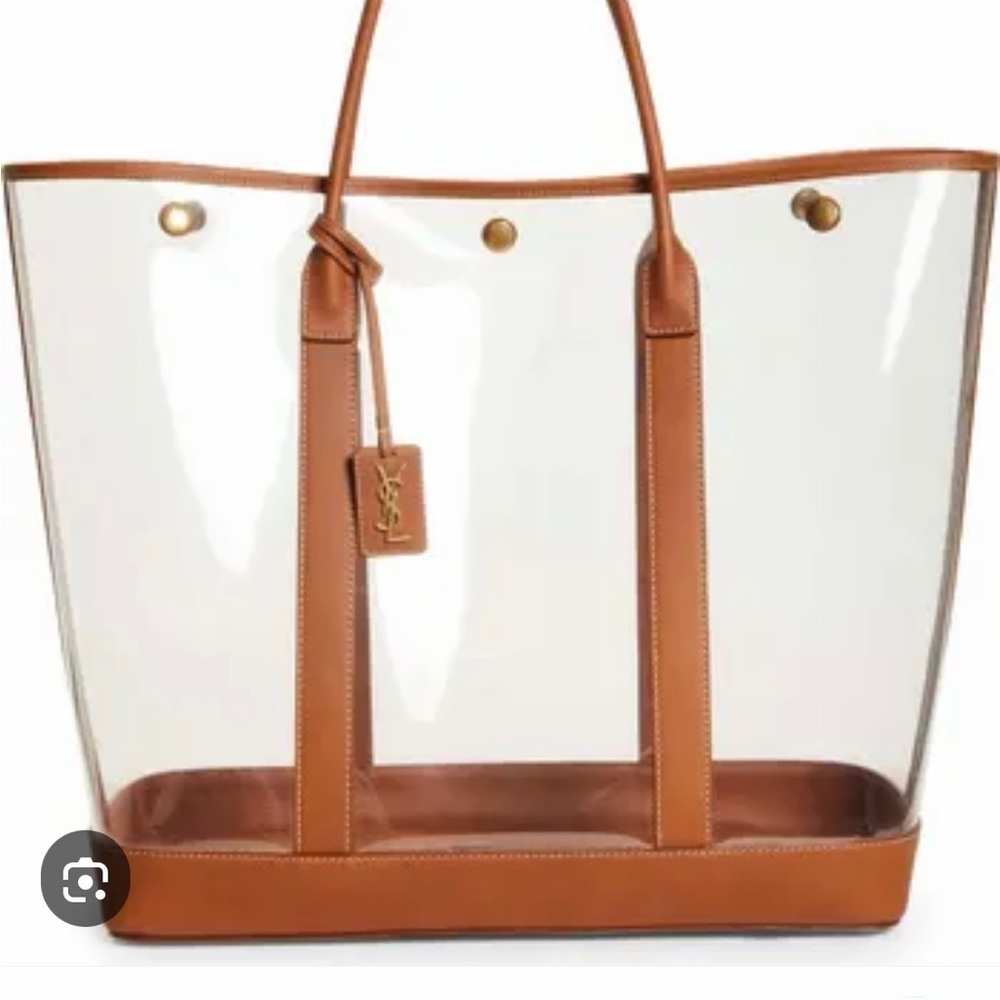 YSL Cabas vinyl tote bag